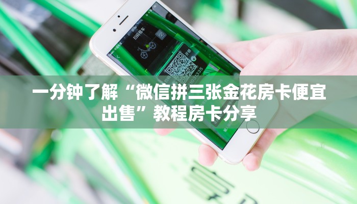 一分钟了解“微信拼三张金花房卡便宜出售”教程房卡分享