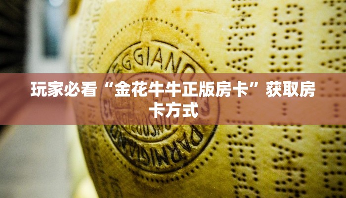 玩家必看“金花牛牛正版房卡”获取房卡方式