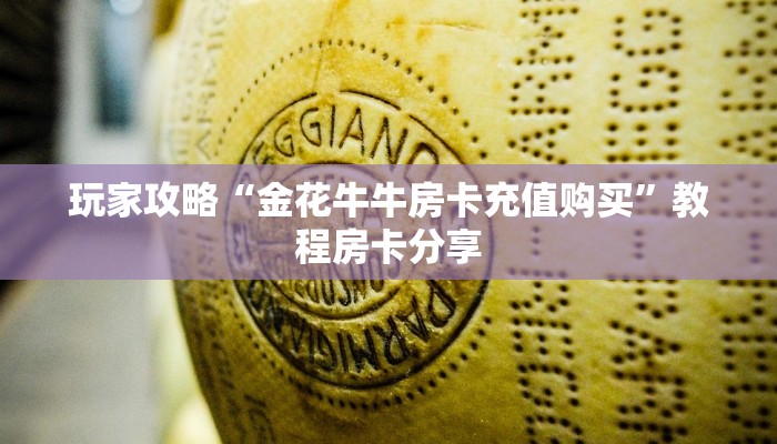 玩家攻略“金花牛牛房卡充值购买”教程房卡分享