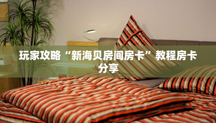 玩家攻略“新海贝房间房卡”教程房卡分享