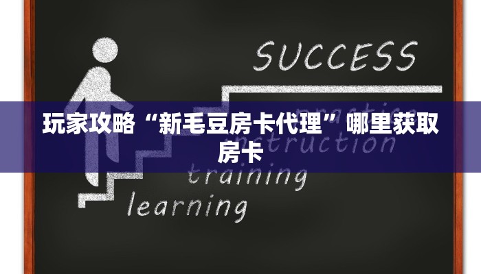 玩家攻略“新毛豆房卡代理”哪里获取房卡